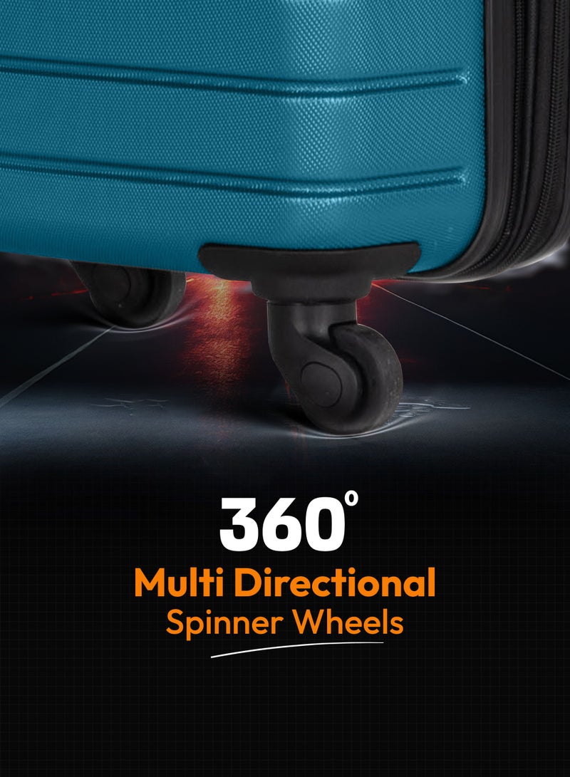 ستارجولد مجموعة حقائب سفر مكونة من 3 قطع من حقائب أمتعة السفر ذات الجانب الصلب من مادة ABS - Image 5